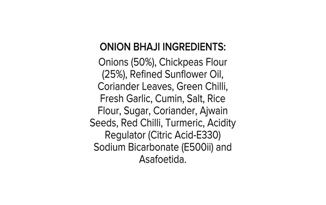 Haldiram's Minute Khana Onion Bhaji    Box  283 grams